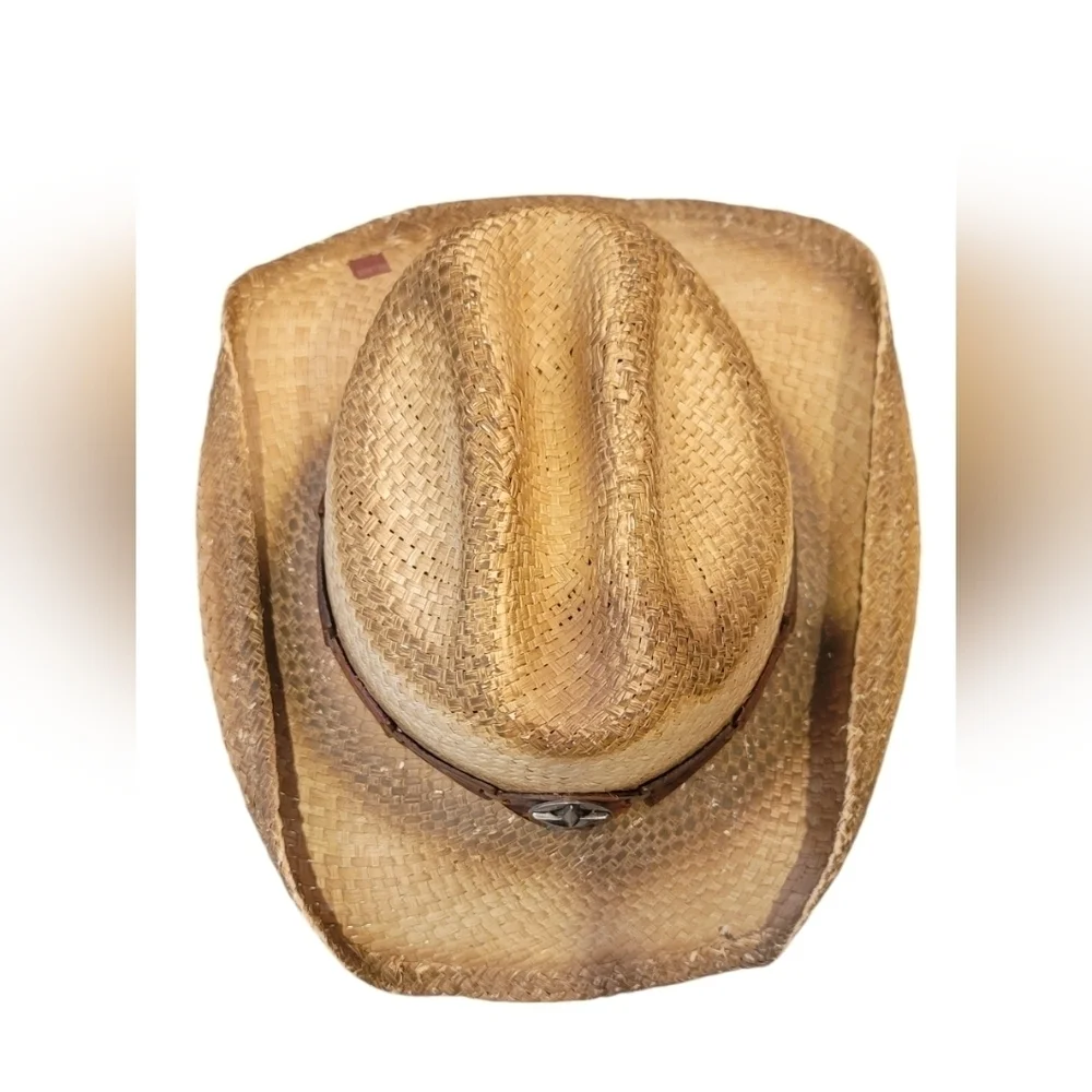 Bullhide Star Central Scorched Distressed Straw  Cowboy Hat
